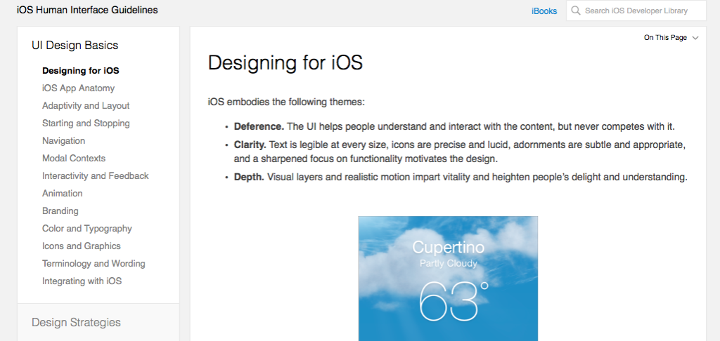 Designing for iOS