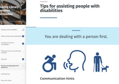 Tips for assisting peole with disabilities