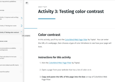 Activity 3: Testing color contrast